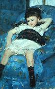 Mary Cassatt Little Girl in a Blue Armchair oil painting reproduction